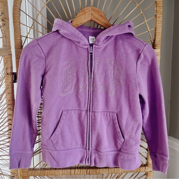 GAP Kids Set Sweatshirt Sweatpants Joggers Purple size 10 - Picture 3 of 9